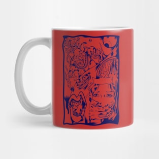 Dope scary night time story graffiti illustration Mug